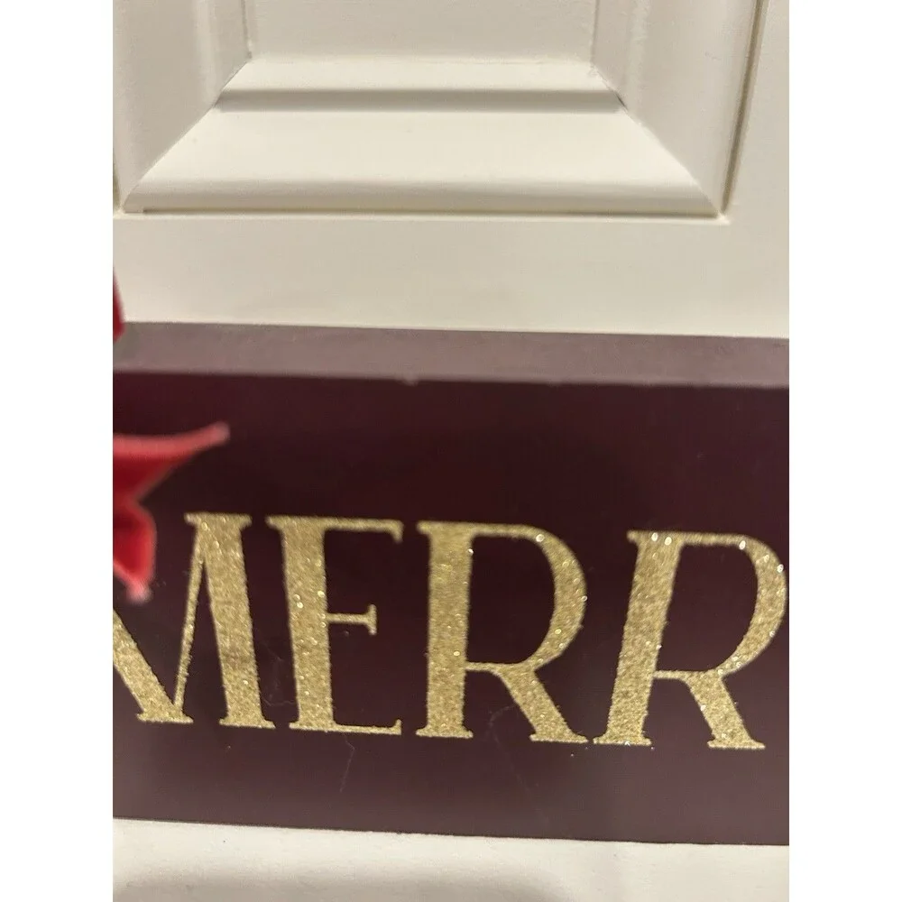 Ashland Holiday Tidings Merry Tabletop Red Gold Christmas Decor